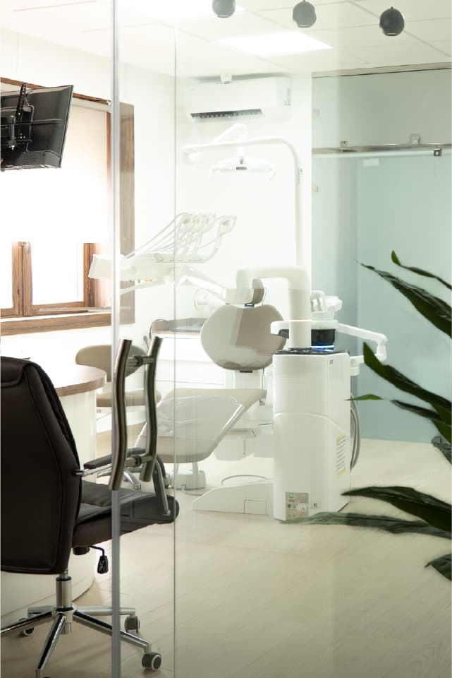 Dentist using high end equipment